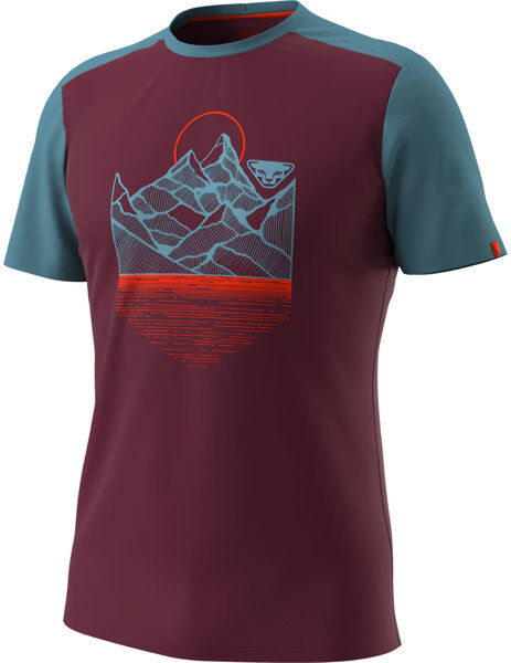 Dynafit Transalper Light - T-shirt - uomo Dark Red/Light Blue 2XL