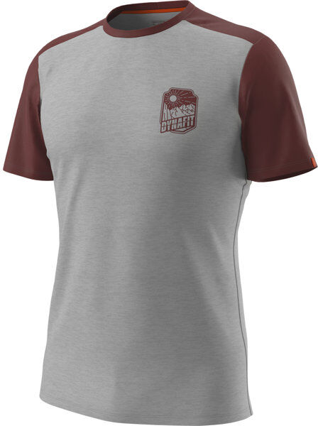 Dynafit Transalper Light - T-shirt - uomo Light Grey/Dark Red L