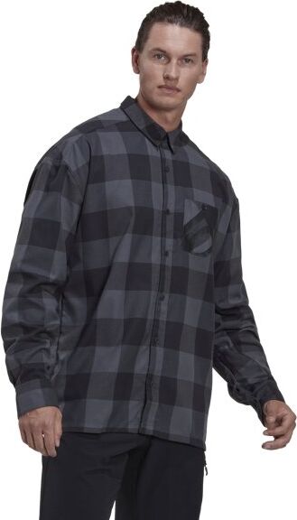 Five Ten 5.10 Flannel - camicia maniche lunghe - uomo Grey/Black L