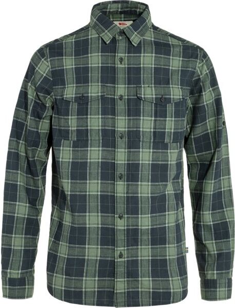 Fjällräven Övik Travel LS M - camicia a maniche lunghe - uomo Blue/Green M