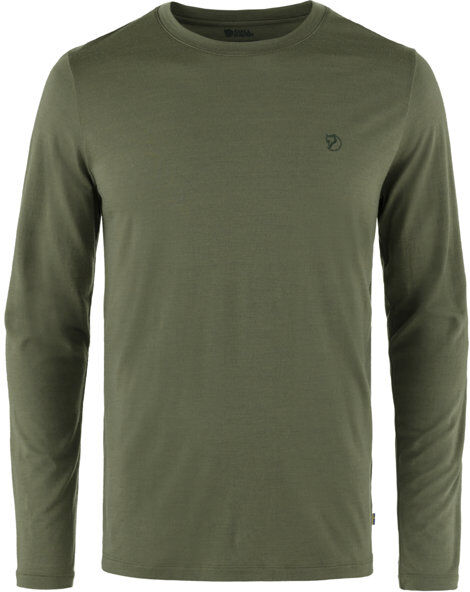 Fjällräven Abisko Wool LS M - maglia a manica lunga - uomo Green S