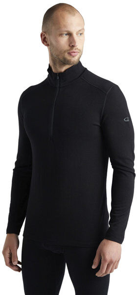 Icebreaker Merino 260 Tech Half Zip - maglietta tecnica a maniche lunghe - uomo Black 2XL