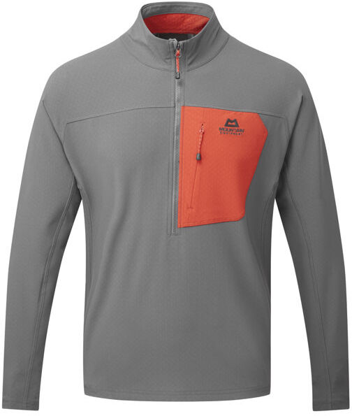 Mountain Equipment Arrow 1/4 Zip - felpa - uomo Dark Grey/Red L