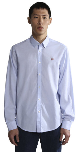 Napapijri Graie - camicia maniche lunghe - uomo Light Blue XL