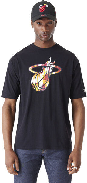 New Era Cap Miami Heat NBA Flame - T-shirt - uomo Black S