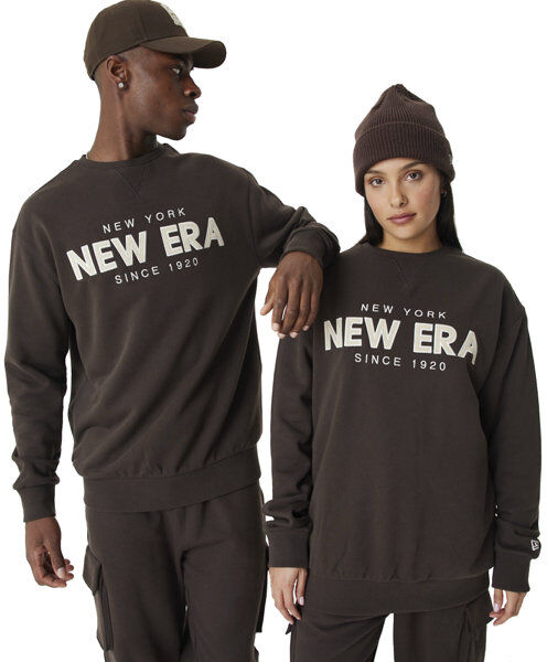 New Era Cap NE Wordmark - felpa Dark Brown XL