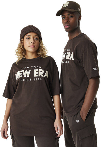 New Era Cap NE Wordmark - T-shirt Dark Brown L