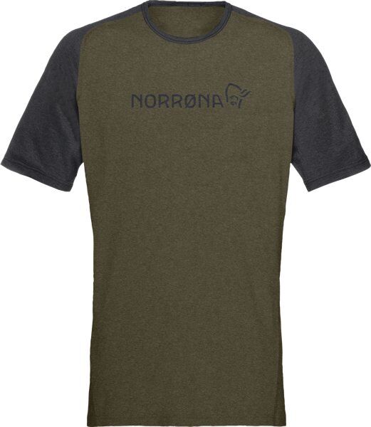 Norrona Equaliser Lightweight - T-shirt - uomo Dark Green/Dark Blue M