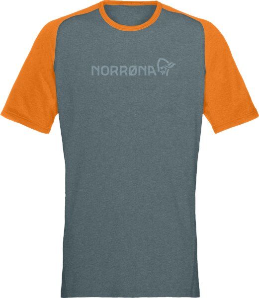 Norrona Equaliser Lightweight - T-shirt - uomo Green/Orange L
