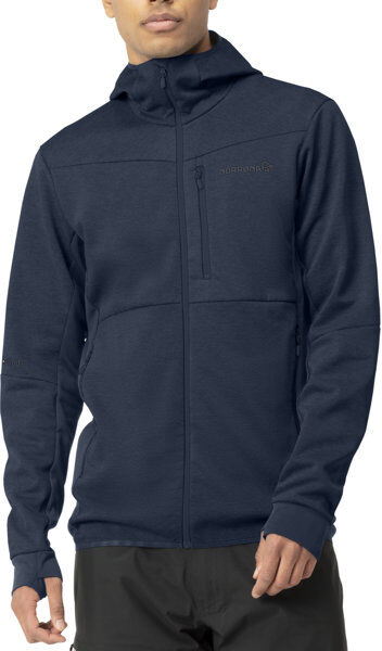 Norrona falketind warm2 Octa Hood - felpa in pile - uomo Dark Blue S