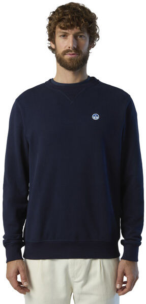 North Sails Crewneck W/Logo - felpa - uomo Dark Blue 3XL