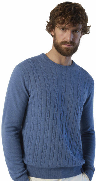 North Sails Cable Cashmere Blend M - maglione - uomo Light Blue 3XL