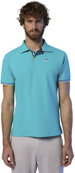 North Sails SS W/LOGO - polo - uomo Light Blue XL