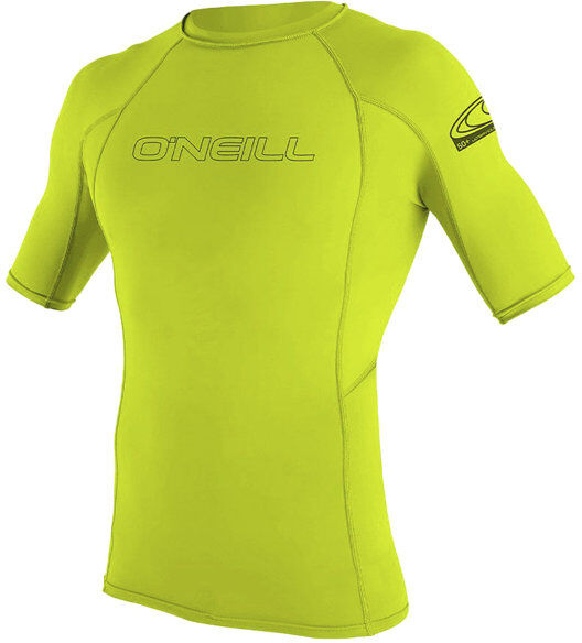 O'Neill Basic Skins S/S Rash Guard - maglia a compressione - uomo Light Green XL