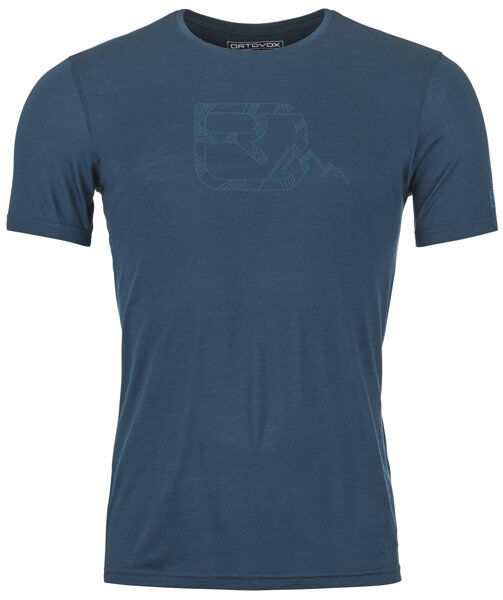 Ortovox Cool Tec Mtn Logo M - T-Shirt - uomo Blue XL