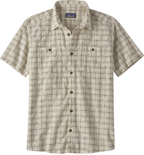 Patagonia Back Step - camicia a maniche corte - uomo White/Brown XL