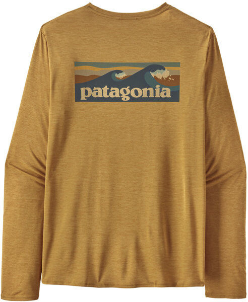 Patagonia M's L/S Cap Cool Daily Graphic - maglia a maniche lunghe - uomo Dark Yellow S