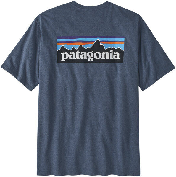 Patagonia M´s P-6 Logo Responsibili-Tee® - T-shirt - uomo Blue/White S