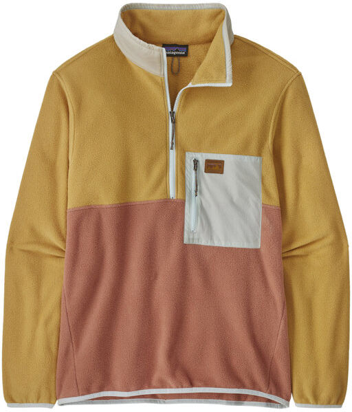 Patagonia Microdini 1/2 Zip P/O M - felpa in pile - uomo Dark Yellow/Orange M