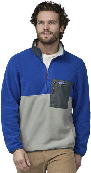 Patagonia Microdini 1/2 Zip P/O M - felpa in pile - uomo Light Blue/Grey M