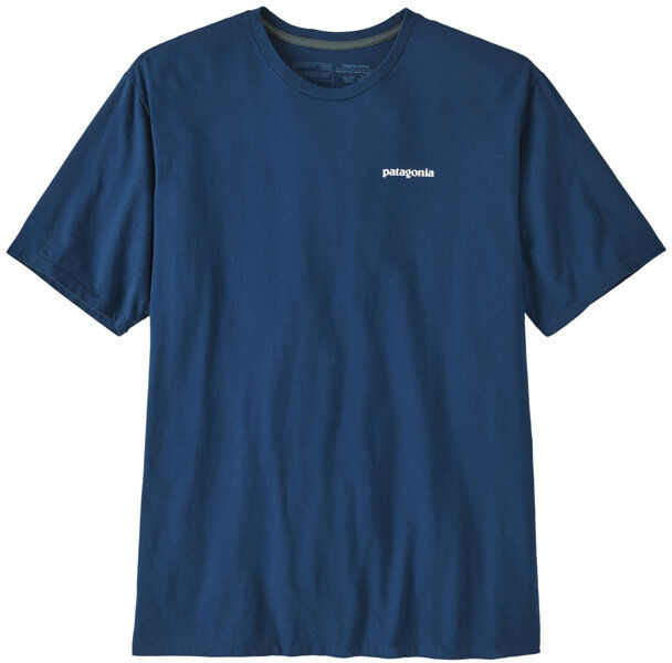 Patagonia P-6 Mission Regenerative Organic Pilot Cotton - T-shirt - uomo Blue/White M