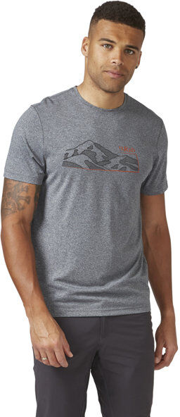 Rab Mantle Mountain Tee M - T-shirt - uomo Grey L