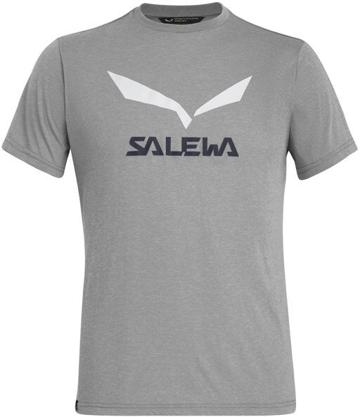 Salewa Solidlogo Dri-Release - T-shirt trekking - uomo Light Grey/White 54