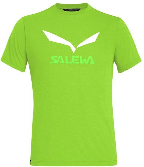 Salewa Solidlogo Dri-Release - T-shirt trekking - uomo Light Green/White/Green 44