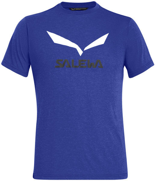 Salewa Solidlogo Dri-Release - T-shirt trekking - uomo Light Blue/White/Black 46
