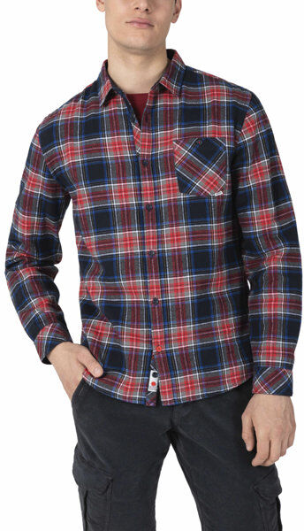 Timezone Effect Weave Check M - camicia maniche lunghe - uomo Red/Blue S