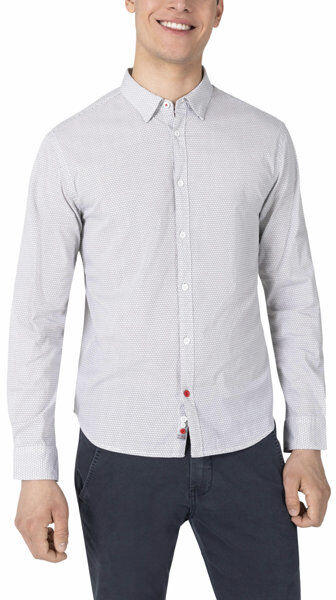 Timezone Printed M - camicia maniche lunghe - uomo White M