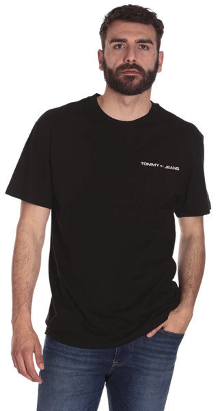 Tommy Jeans Classic Linear Chest M - T-shirt - uomo Black M