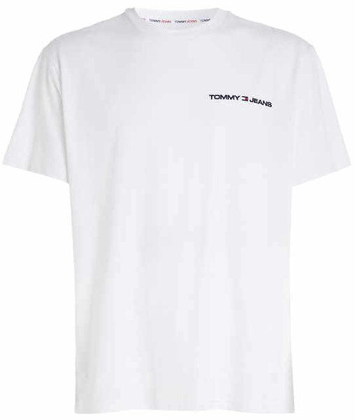 Tommy Jeans Classic Linear Chest M - T-shirt - uomo White M
