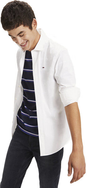 Tommy Jeans Original Stretch - camicia maniche lunghe - uomo White S