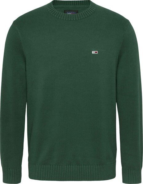 Tommy Jeans Slim Essential C-Neck - maglione - uomo Green S