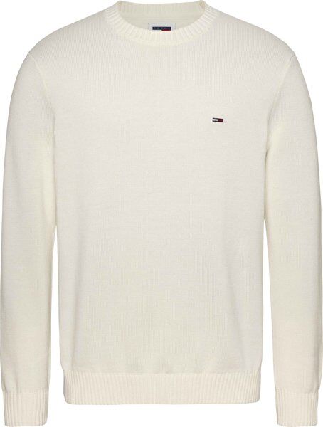 Tommy Jeans Slim Essential C-Neck - maglione - uomo White L