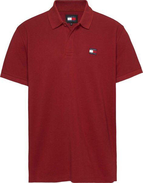 Tommy Jeans TJM Badge - polo - uomo Red S