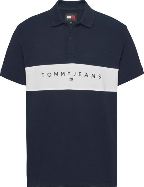 Tommy Jeans TJM Linear - polo - uomo Dark Blue XL