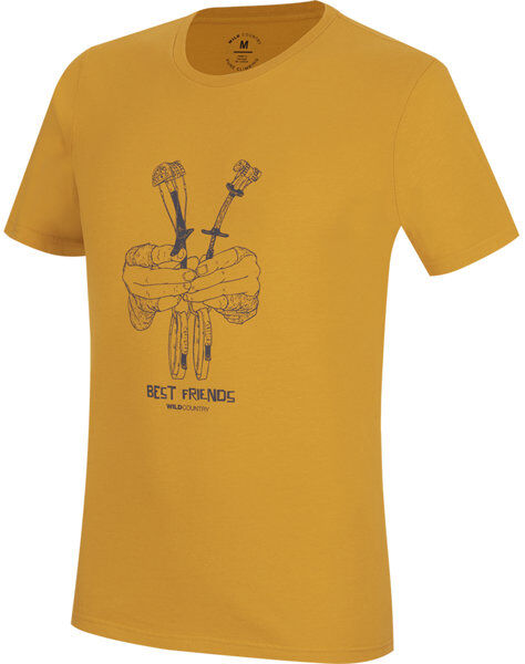 Wild Country Flow M - T-shirt arrampicata - uomo Yellow/Dark Blue XL