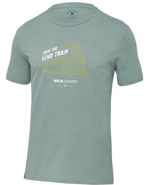 Wild Country Flow M - T-shirt arrampicata - uomo Light Green/Yellow/White S