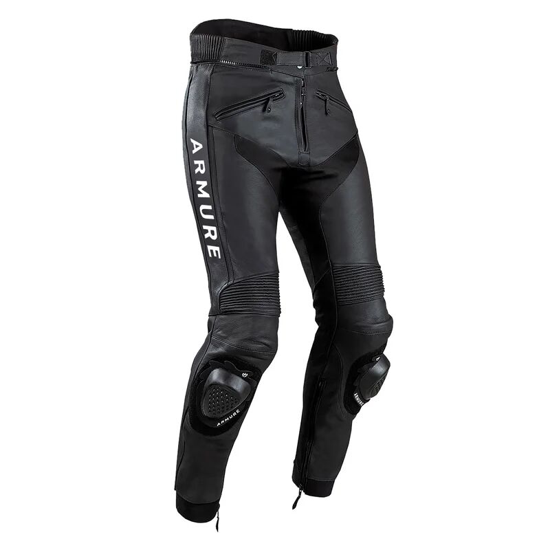 ARMURE - Pantaloni Hamo Leather AA Nero / Bianco Nero,Bianco L