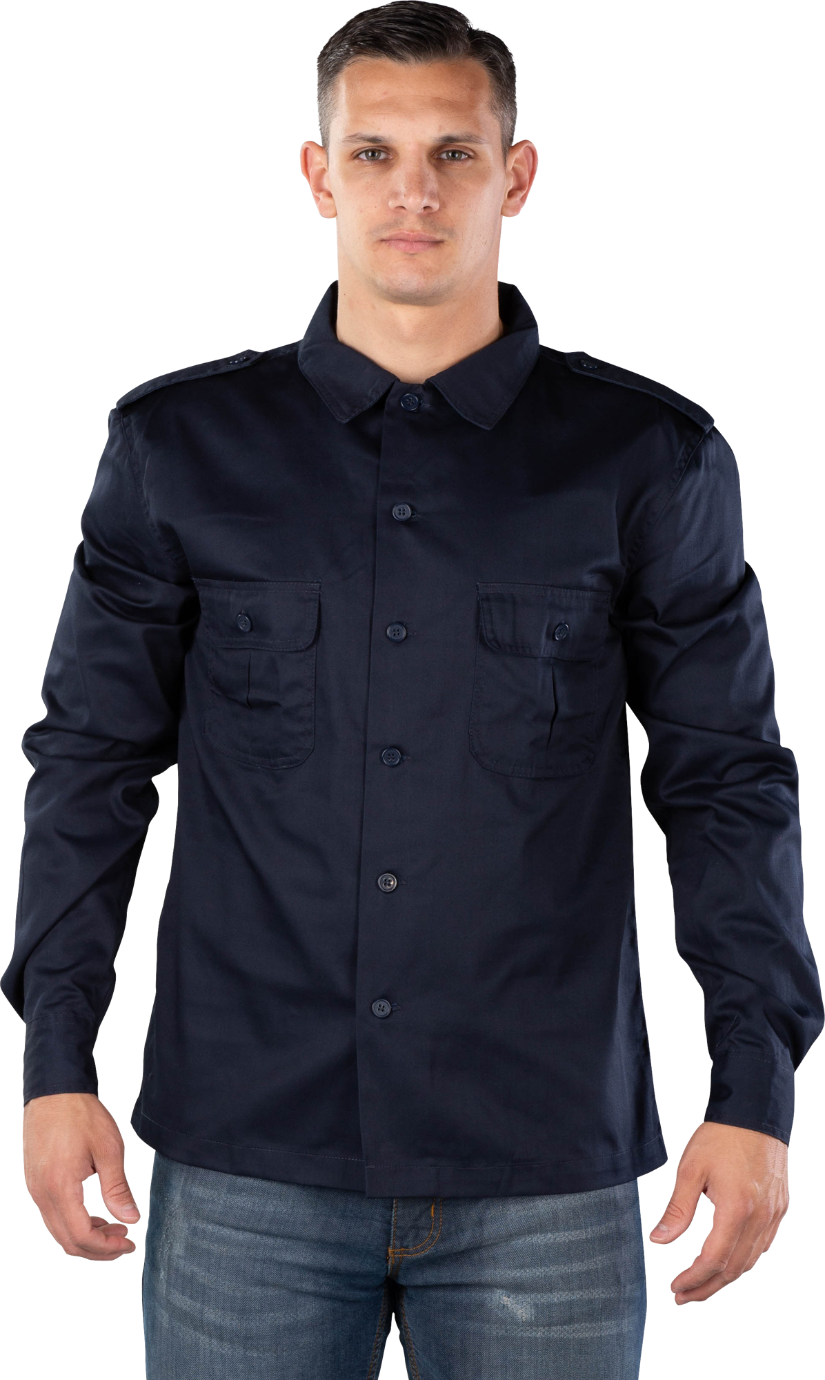 Brandit Camicia  US 1/1 Blu