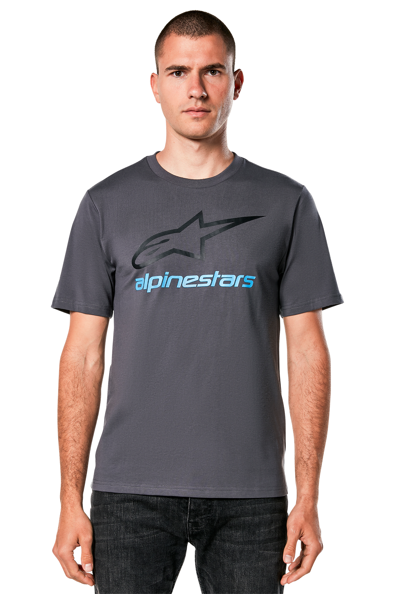 Alpinestars T-Shirt  Always 2.0 CSF Carbone-Nero-Blu