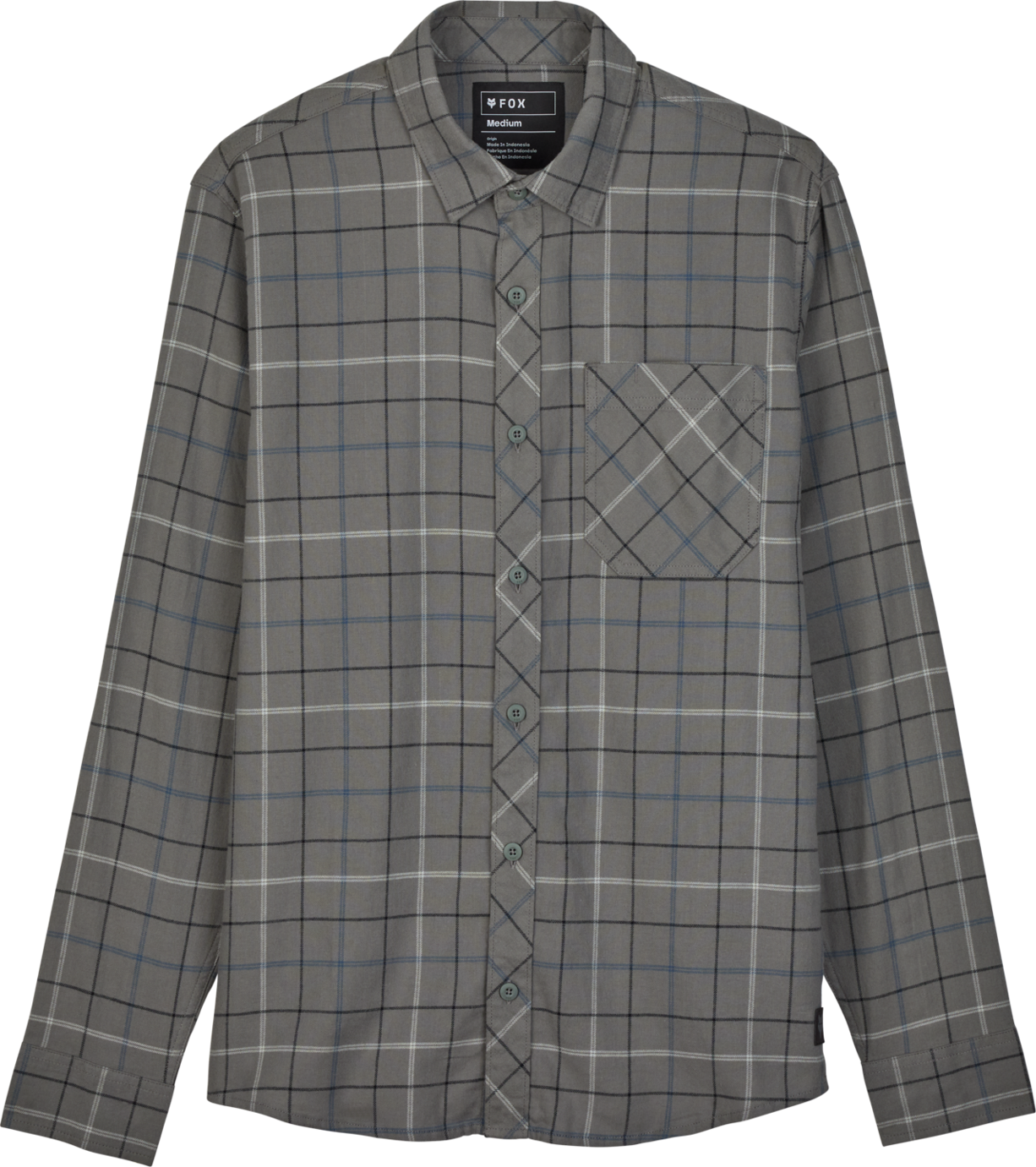 FOX Camicia in Flanella  Survivalist Stretch Dark Stone