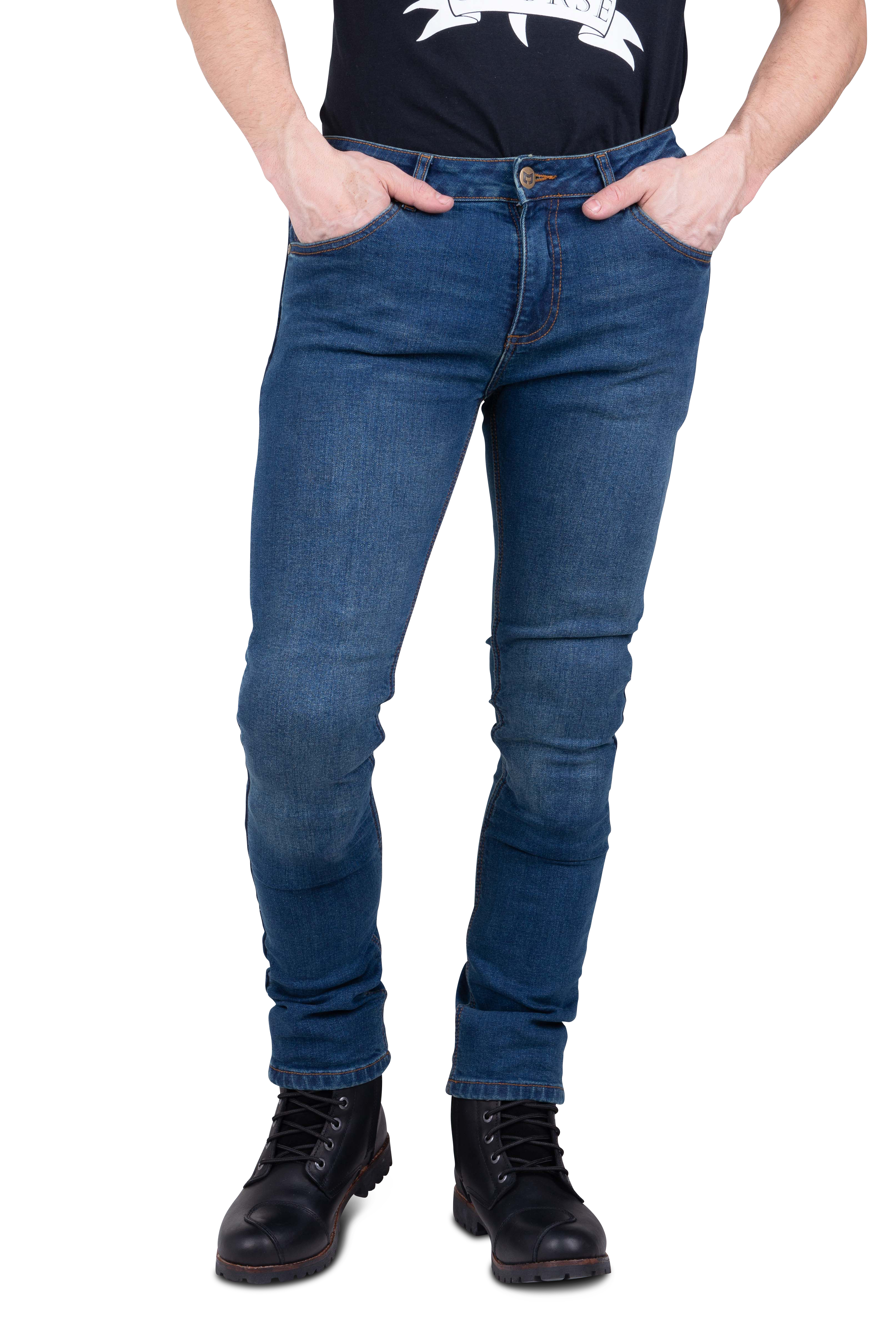 Course Jeans Moto  Ethan Slim Fit Blu Scuro