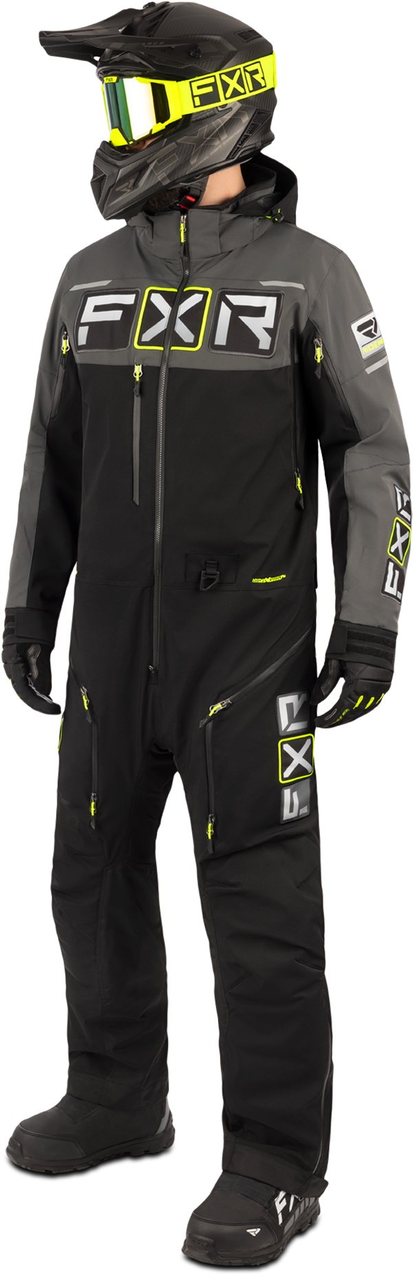 FXR Tuta  Maverick Lite Nero-Carbone-Fluo