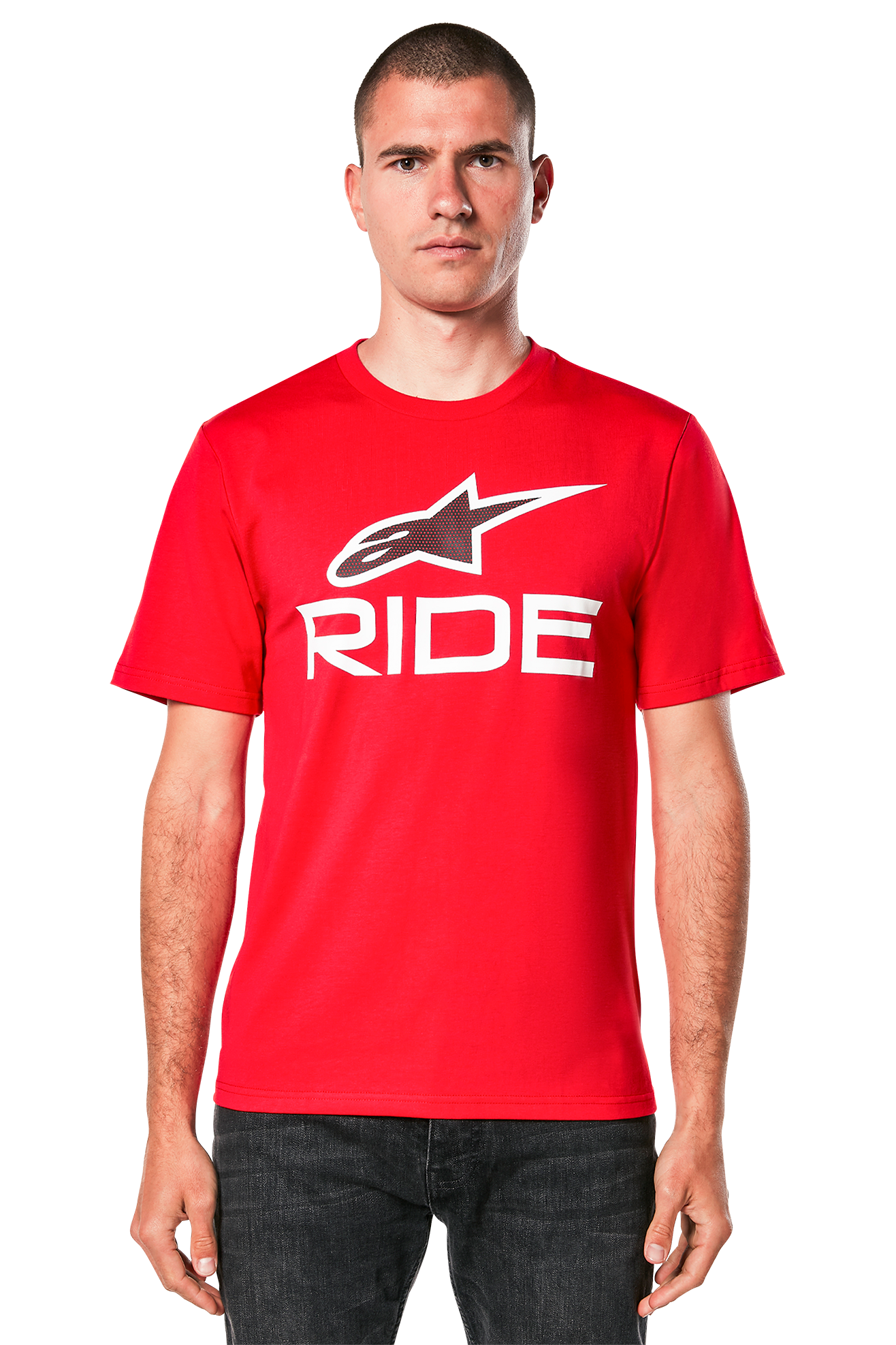 Alpinestars T-Shirt  Ride 4.0 CSF Rosso-Bianco-Nero