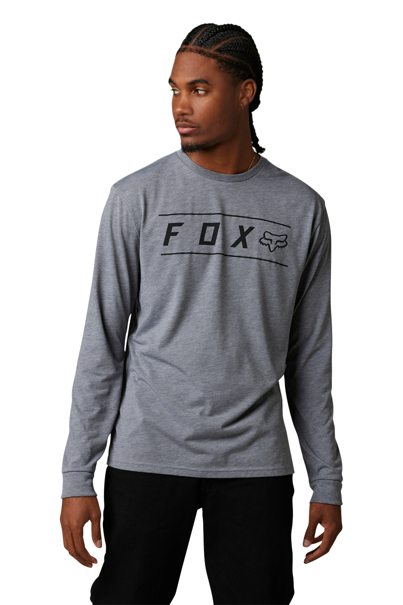 FOX T-Shirt  Racing Pinnacle Tech Grigio Grafite