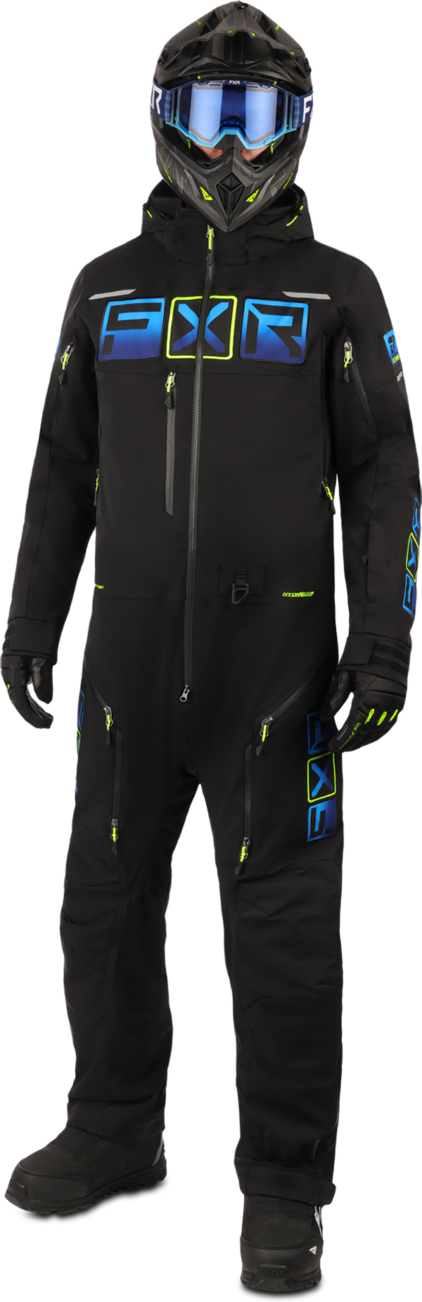 FXR Tuta  Maverick Lite Nero-Blu-Fluo