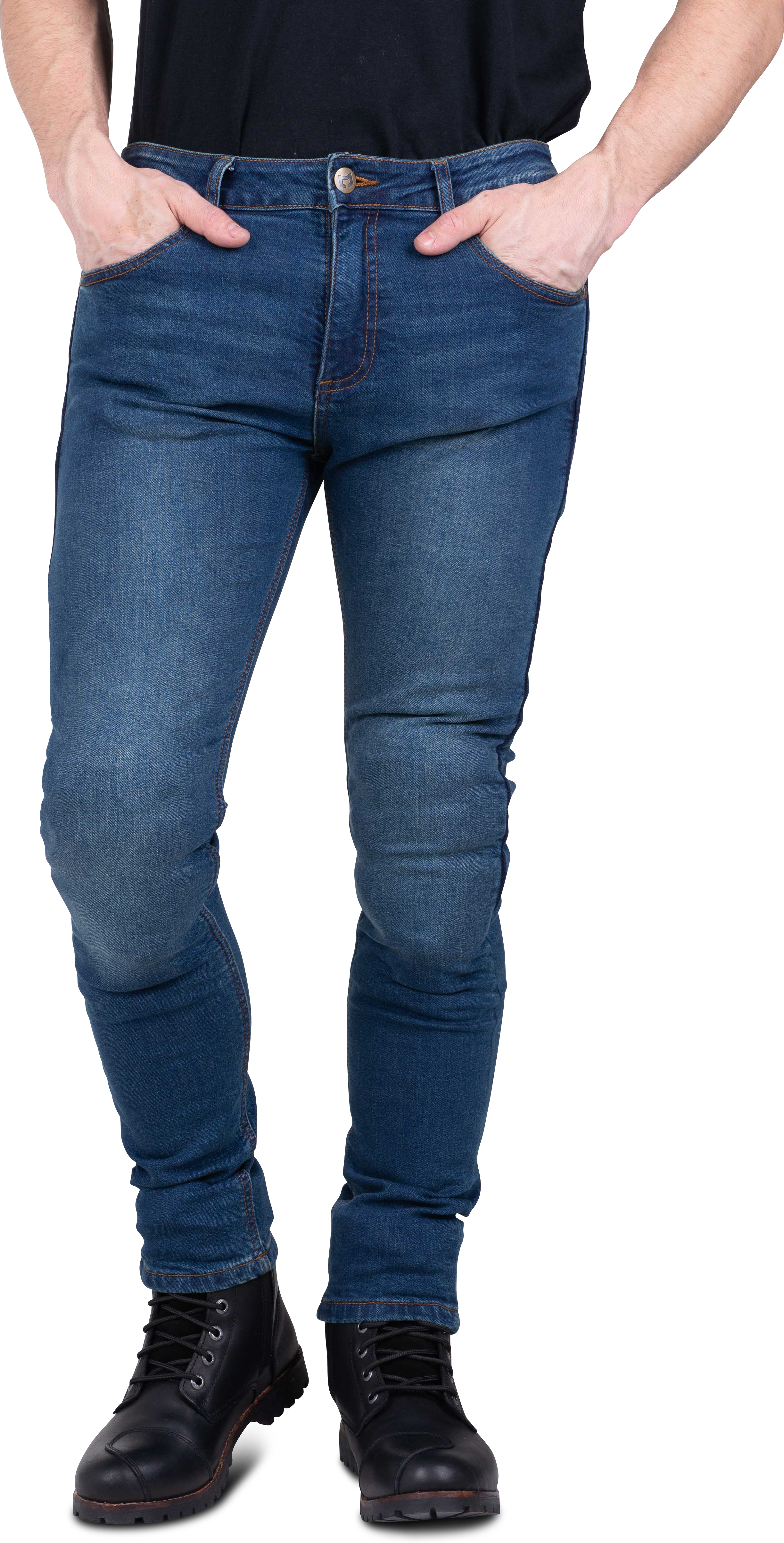 Course Jeans Moto  Norman Tapered Fit Blu Scuro